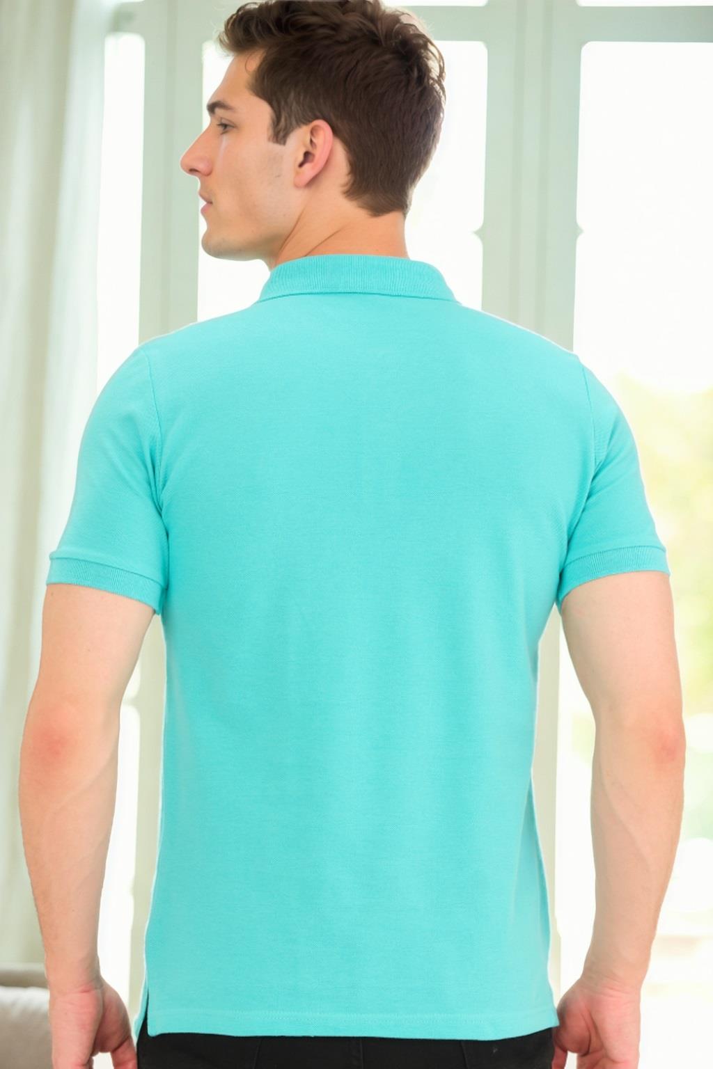 T9561 DEWBERRY MEN'S TSHIRT-WATER GREEN