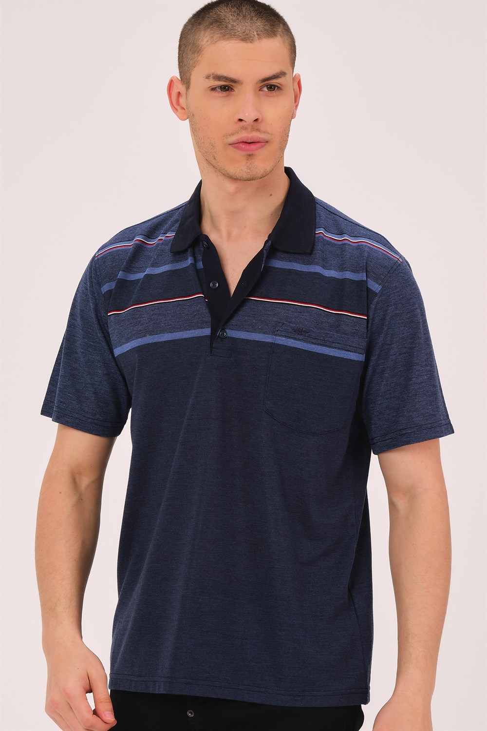 T0721 DEWBBERY MENS T-SHIRT-INDIGO