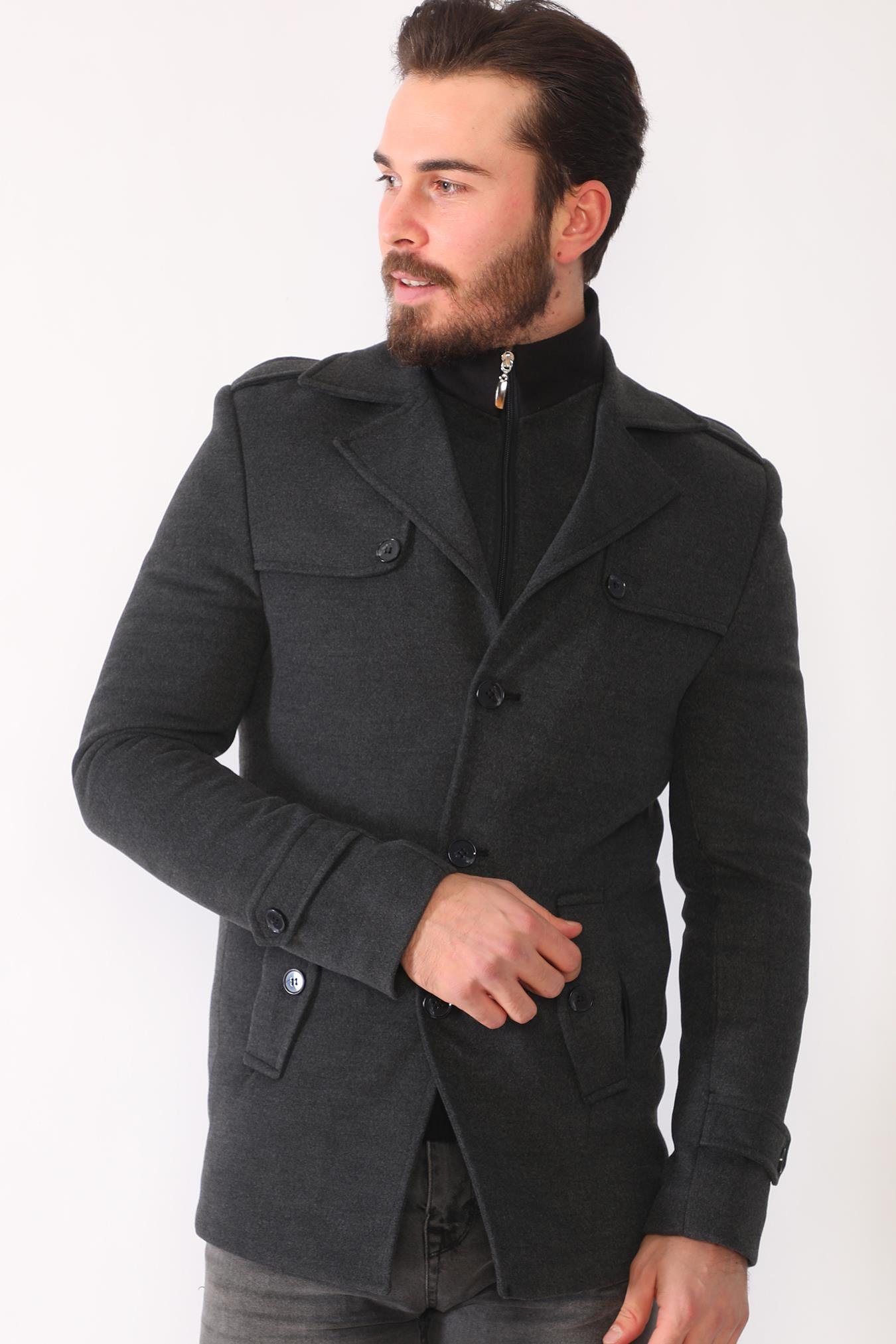 Pánsky kabát Dewberry antracitový