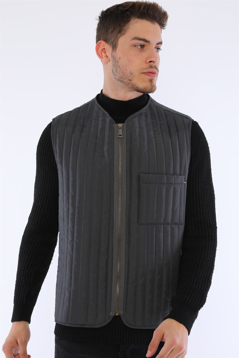 Y8611 DEWBERRY MEN&#039;S VEST-ANTHRACITE