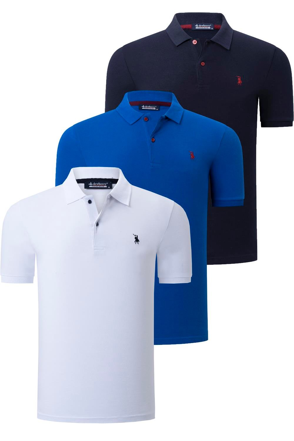 Tricou polo de barbati, dewberry