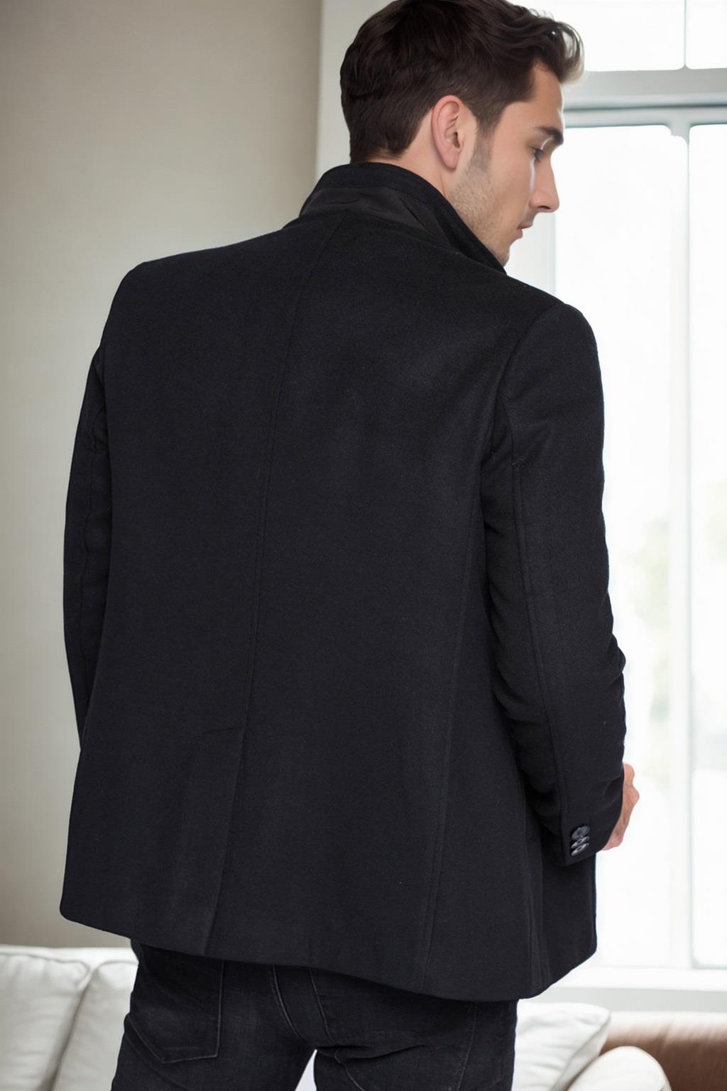 PLT8327 DEWBERRY MEN&#039;S COAT-NAVY-1