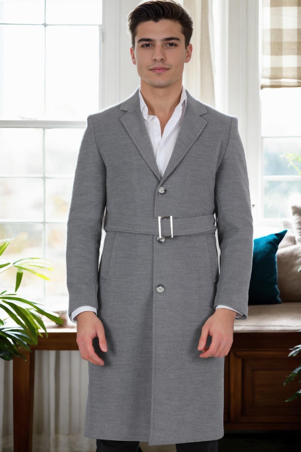 PLT9400 DEWBERRY MEN&#039;S COAT-GREY
