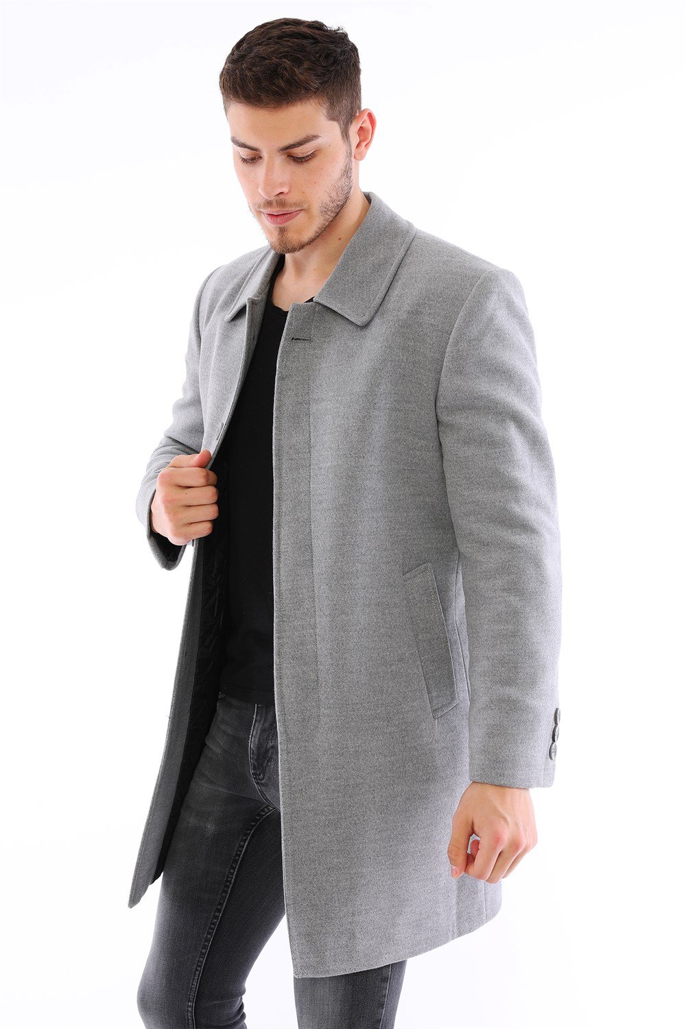 PLT8365 DEWBERRY MEN'S COAT-GREY