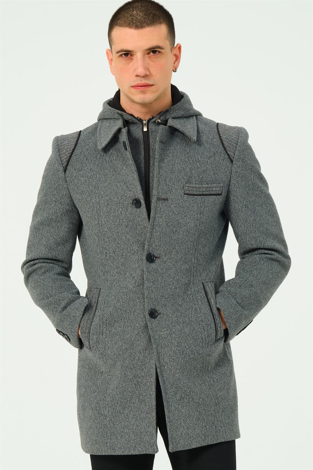 PLT8335 DEWBERRY MEN'S COAT-DARK GREY