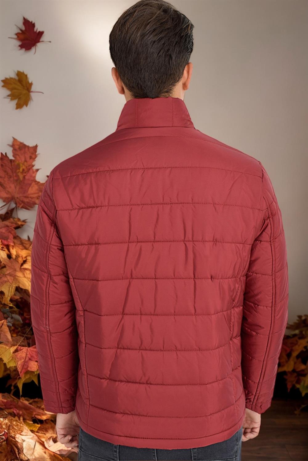 M8625 DEWBERRY MEN'S COAT-PLAIN BURGUNDY