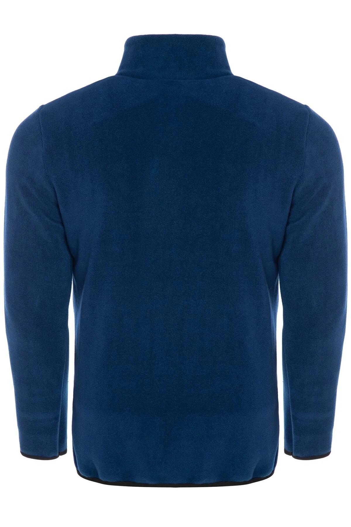 24601 Dewberry 5 Pocket Outdoor Full Zipper Fleece Jacket-INDIGO