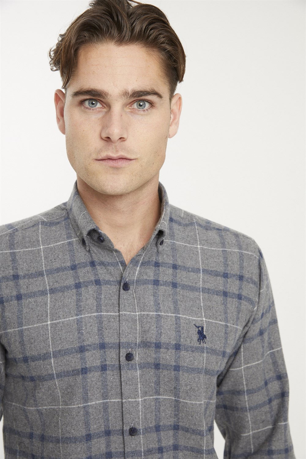 G701 DEWBERRY MEN'S SHIRT-ANTHRACITE