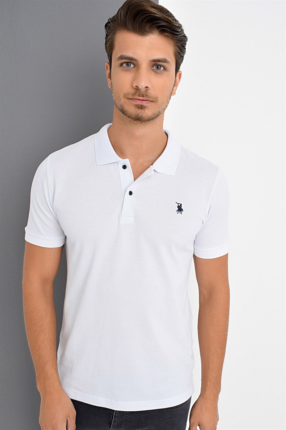 Herren-Poloshirt dewberry