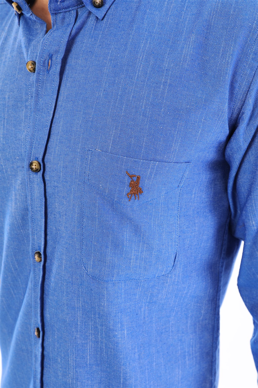 G723 DEWBERRY MEN&#039;S SHIRT-BLUE