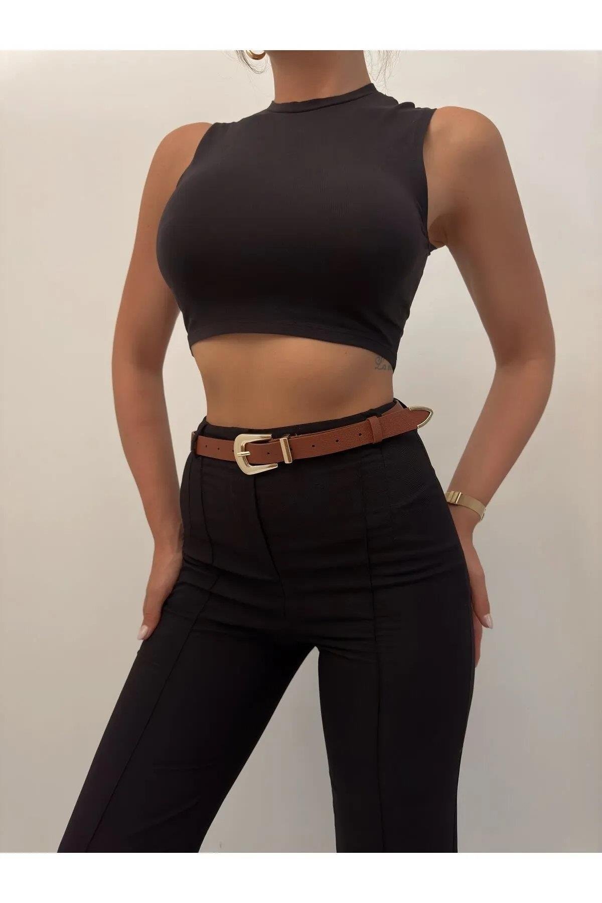 64824 Dewberry Womens Trouser Belt-TABA