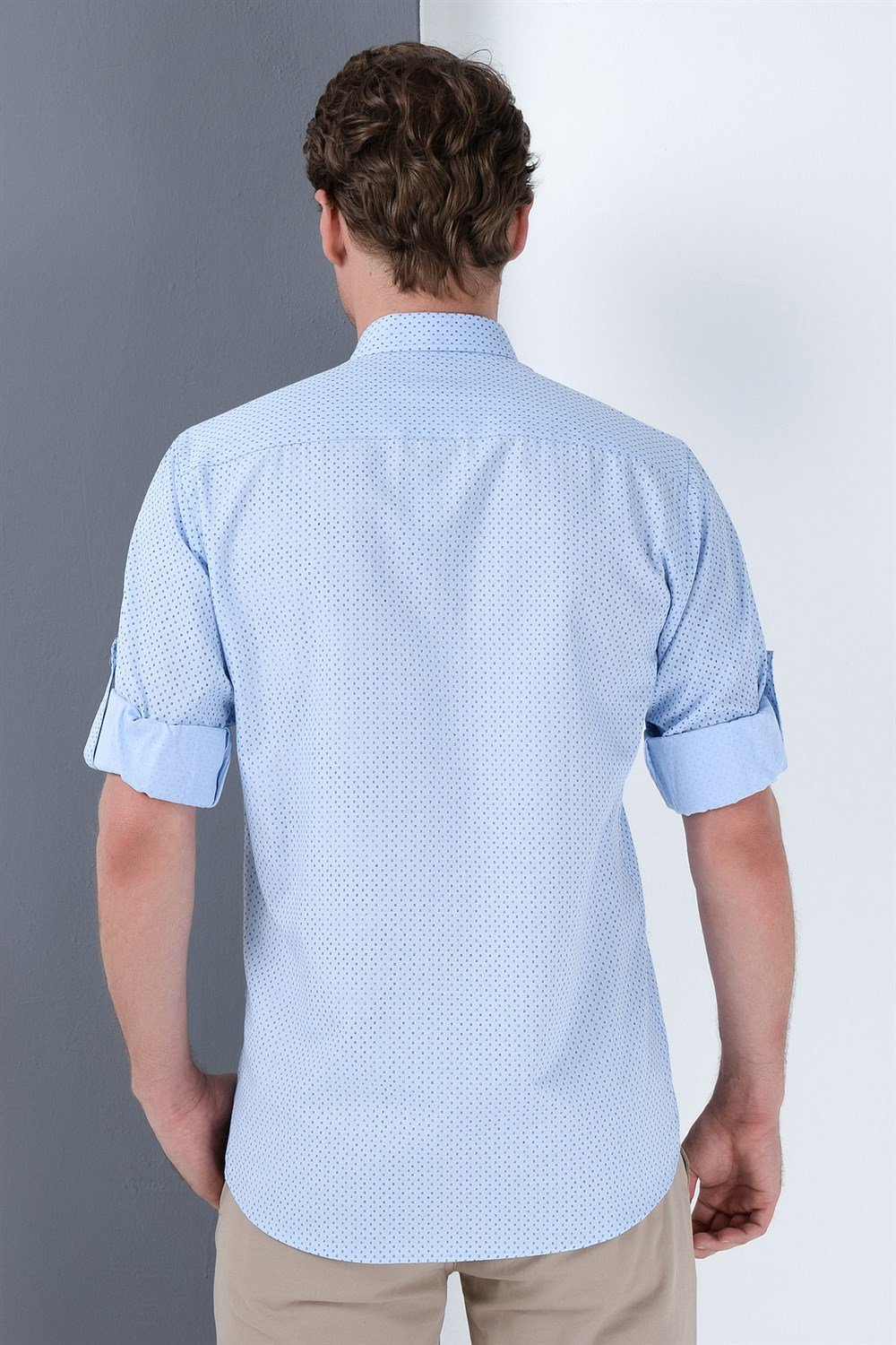 Cămașă bărbătească cu model Dewberry