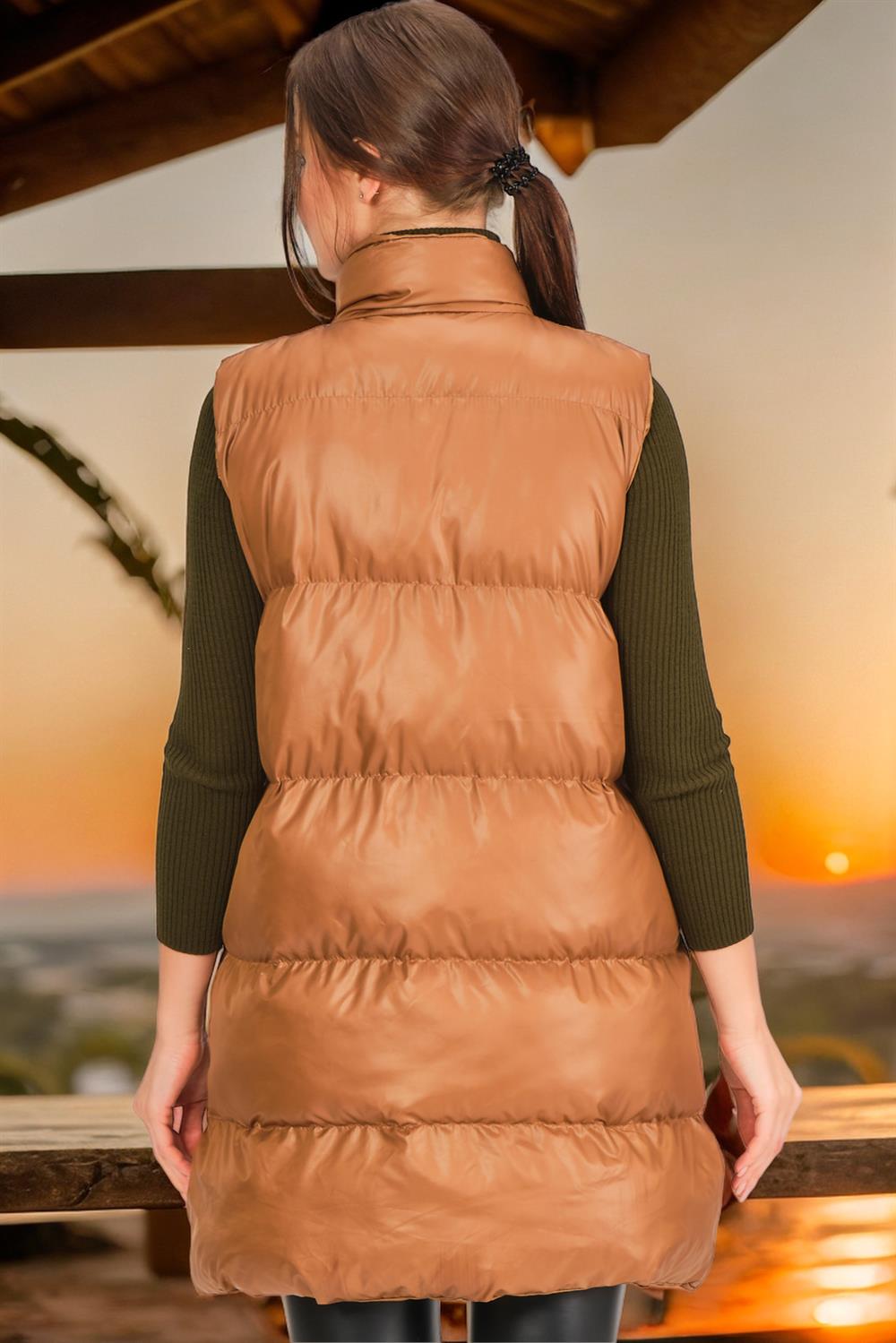 Z6729 DEWBERRY HK STIL DOAMNELOR VEST-FLAT CAMEL