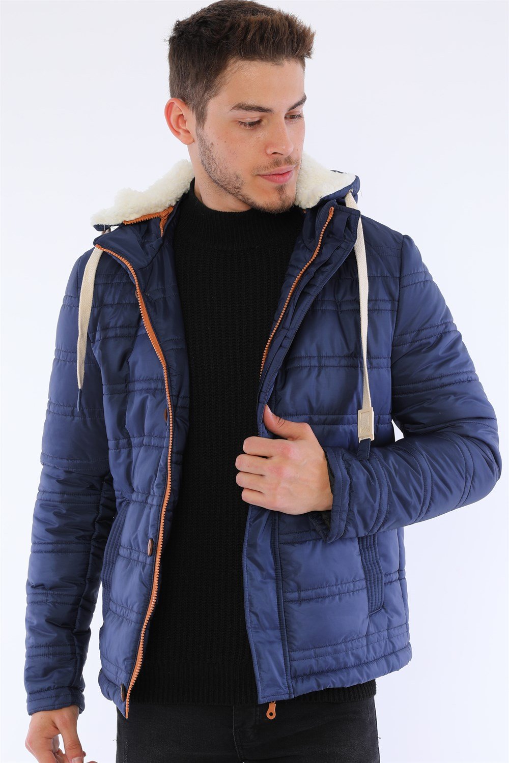 M8645 DEWBERRY MEN&#039;S COAT-NAVY BLUE