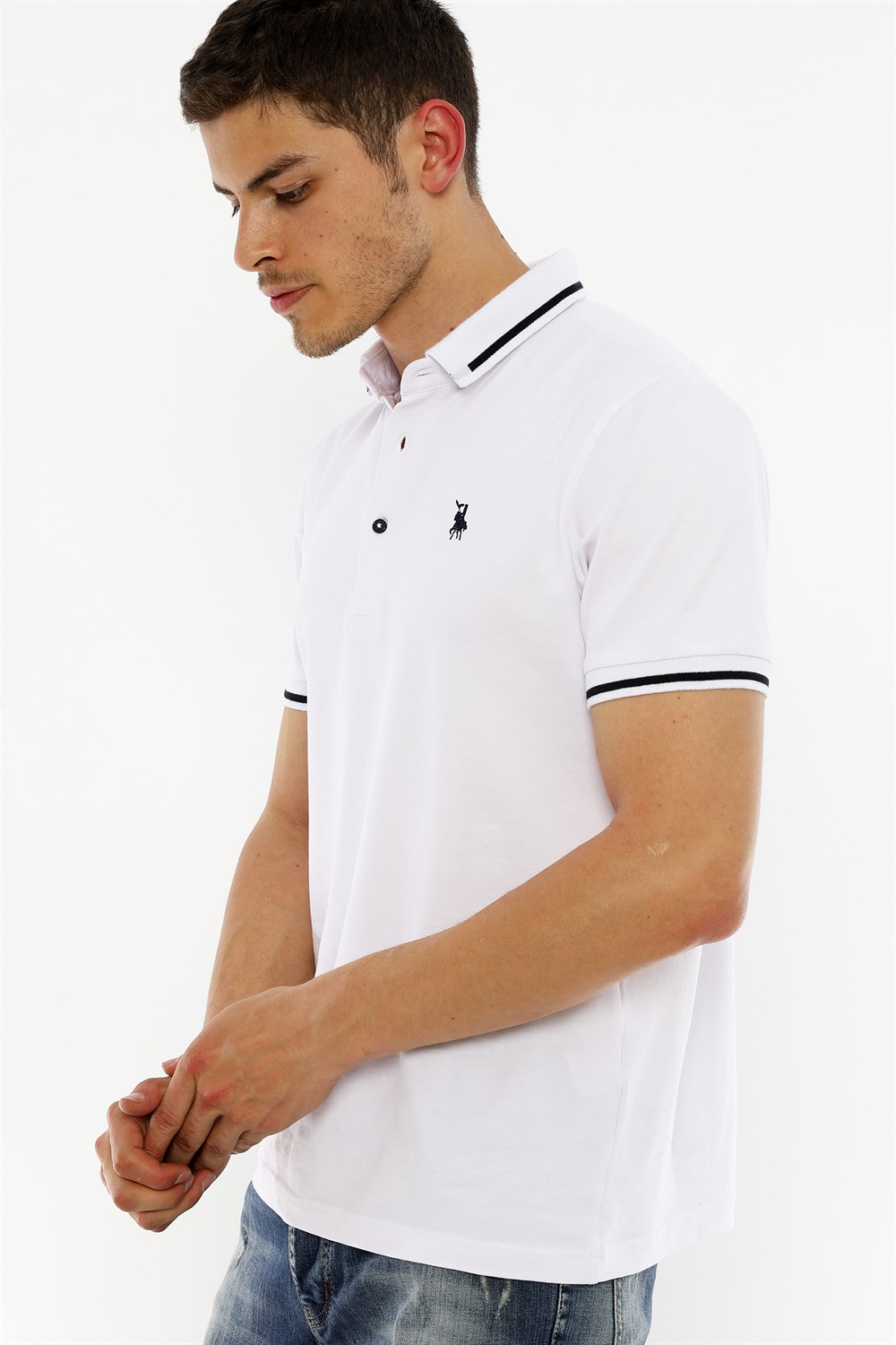 Tricou polo de barbati, dewberry