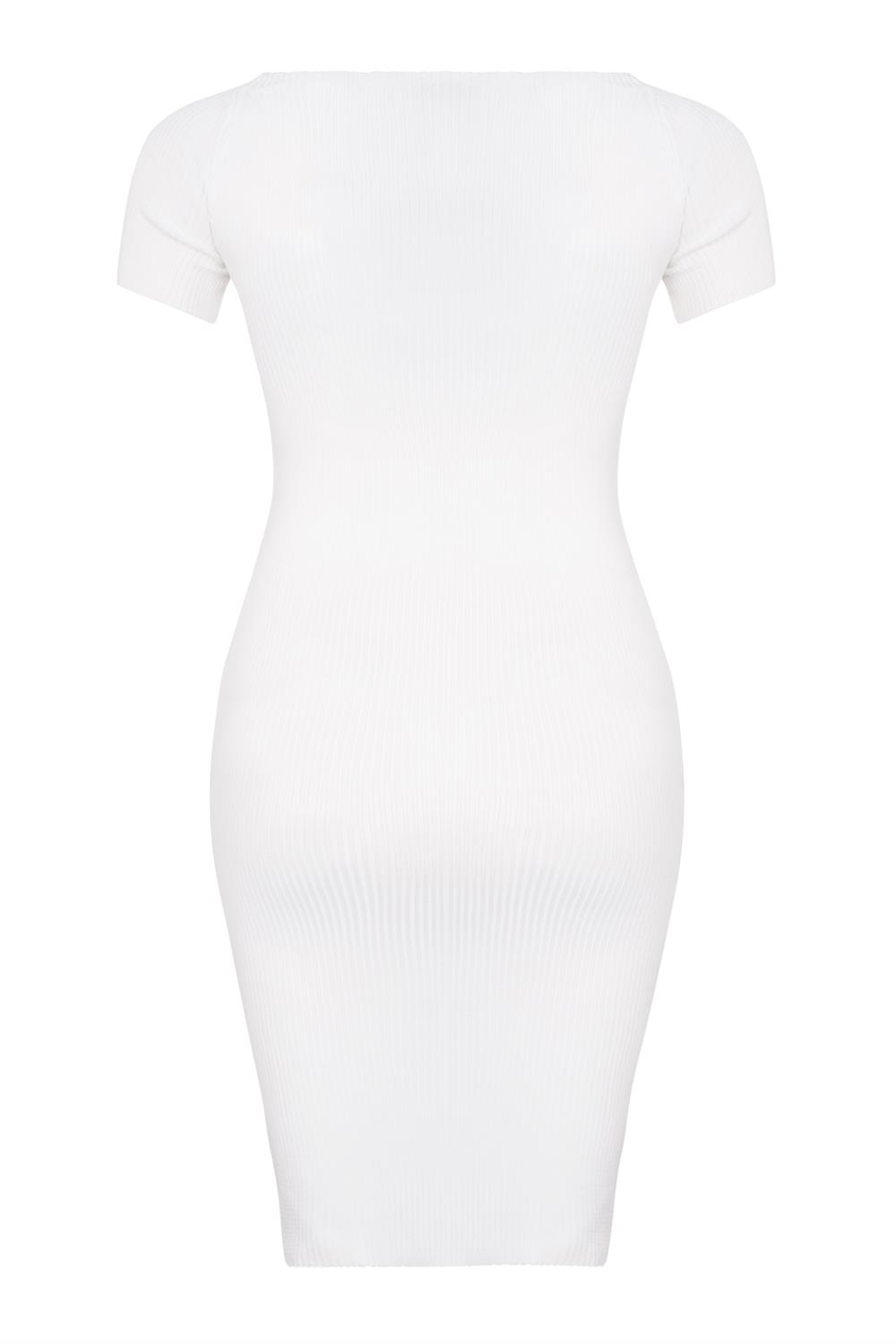 Z2016 DEWBERRY WOMEN'S DRESS-PLAIN WHITE