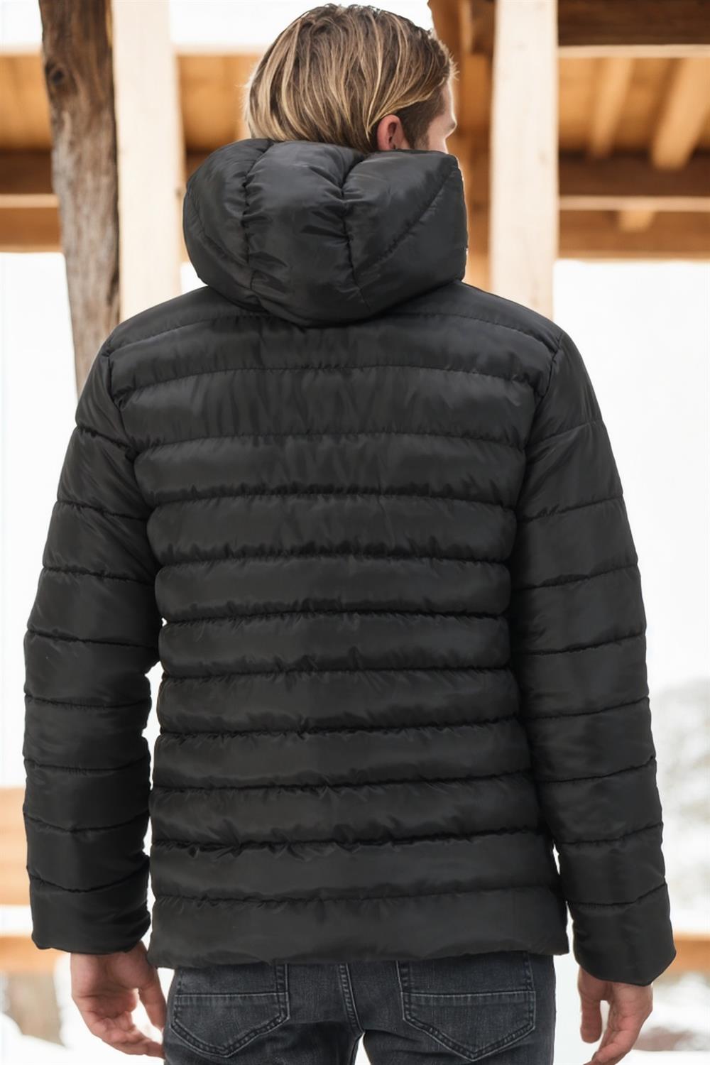 M8658 DEWBERRY MEN'S COAT-DARK BLACK