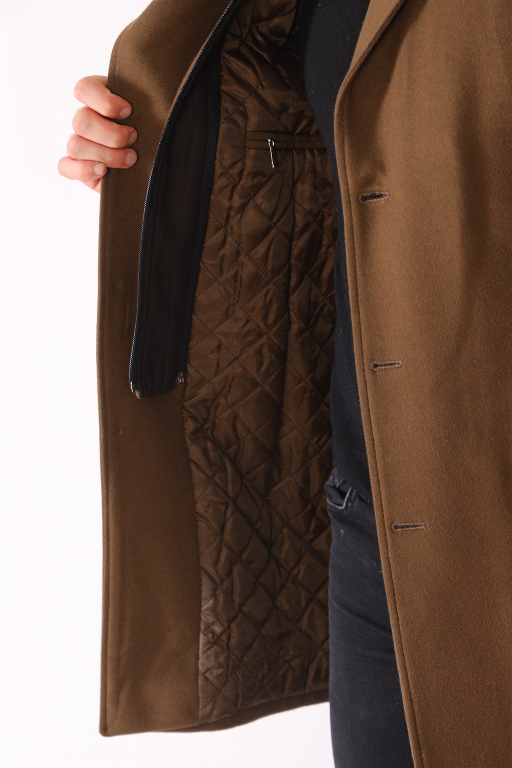 PLT8395 DEWBERRY BATTAL COAT-CAMEL