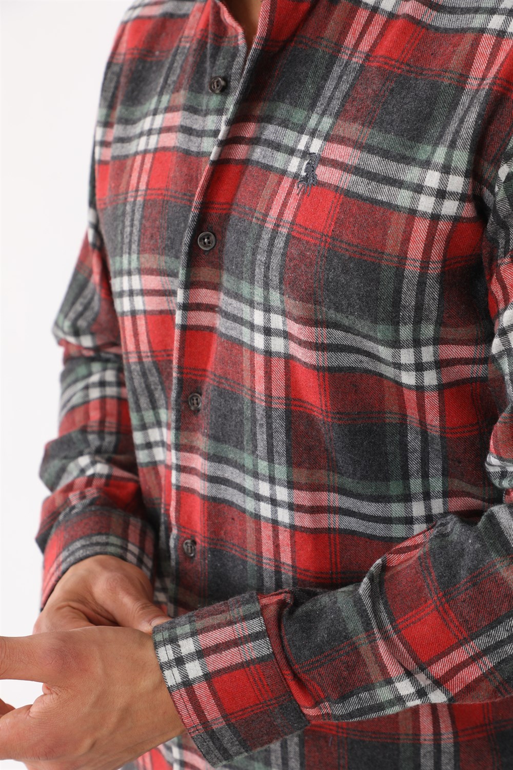 G706 DEWBERRY MEN'S SHIRT-ANTHRACITE