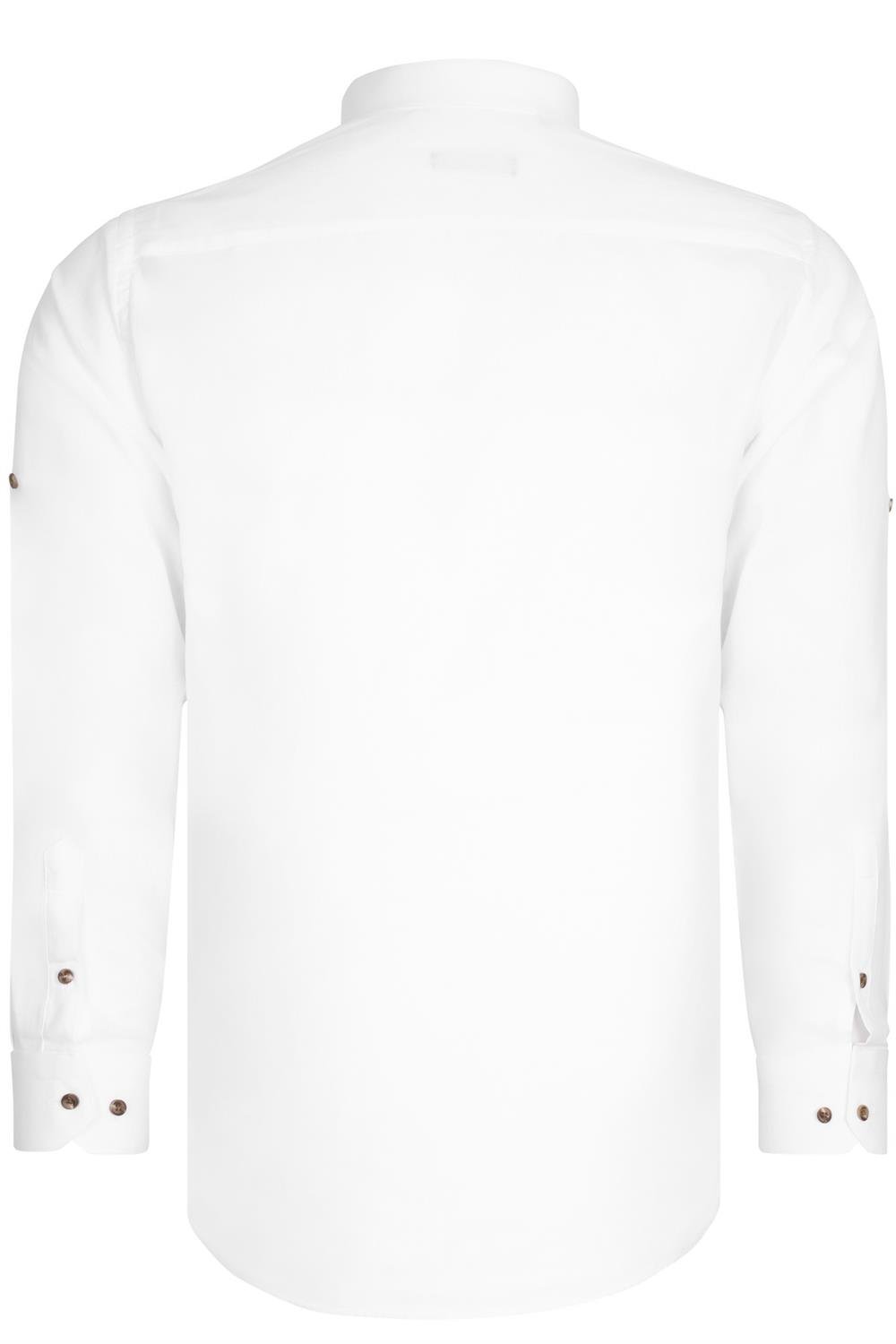 DOUBLE SET G783 DEWBERRY JUDGE COLLAR SHIRT-WHITE-NAVY BLUE