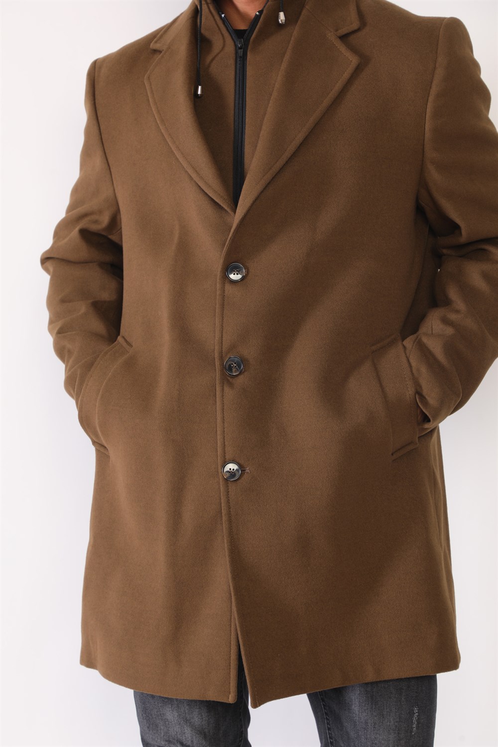 PLT8395 DEWBERRY BATTAL COAT-CAMEL