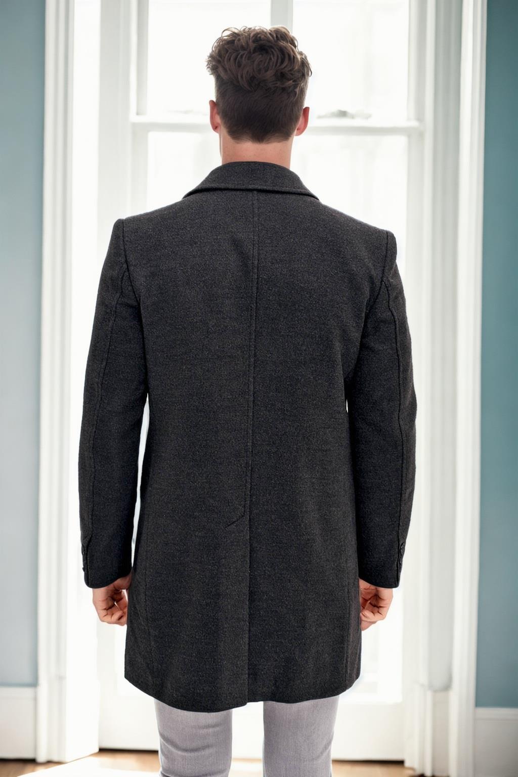PLT9365 DEWBERRY MEN&#039;S COAT-ANTHRACITE