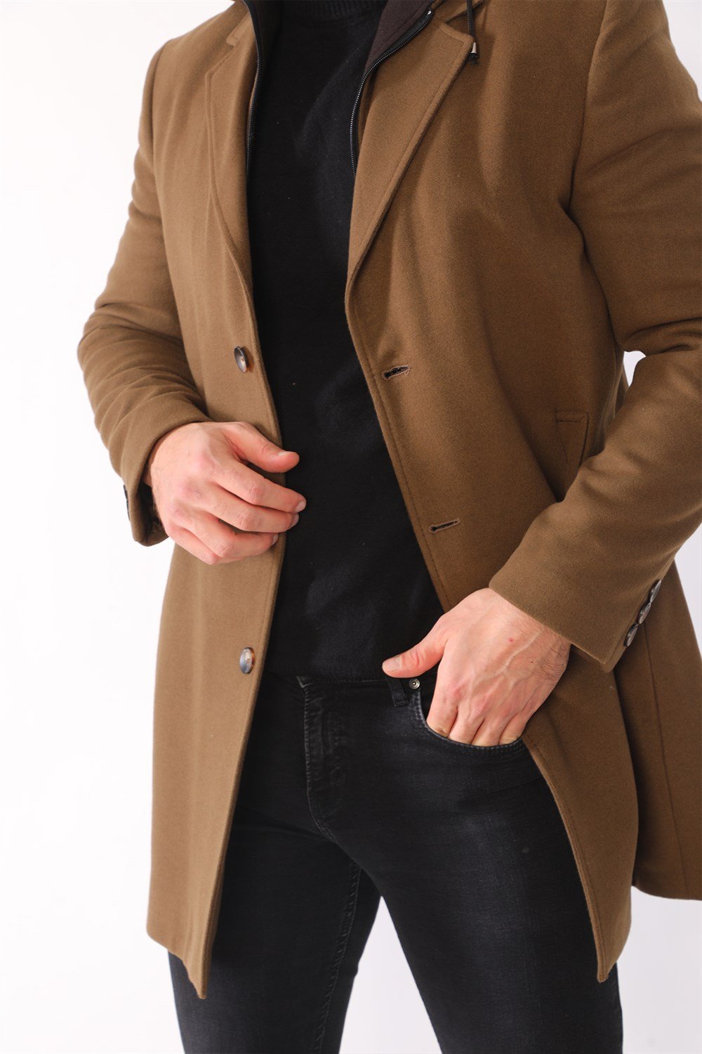 PLT8395 DEWBERRY BATTAL COAT-CAMEL