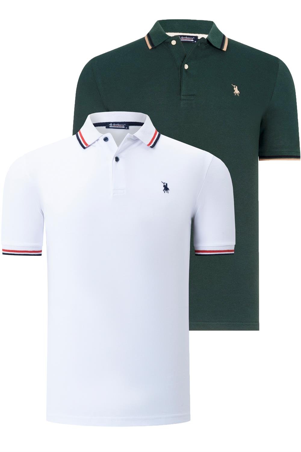 Tricou polo de barbati, dewberry