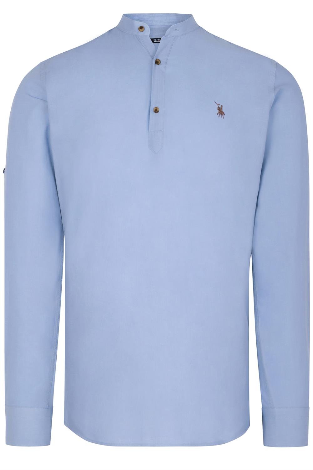 DOUBLE SET G783 DEWBERRY JUDGE COLLAR SHIRT-WHITE-BLUE