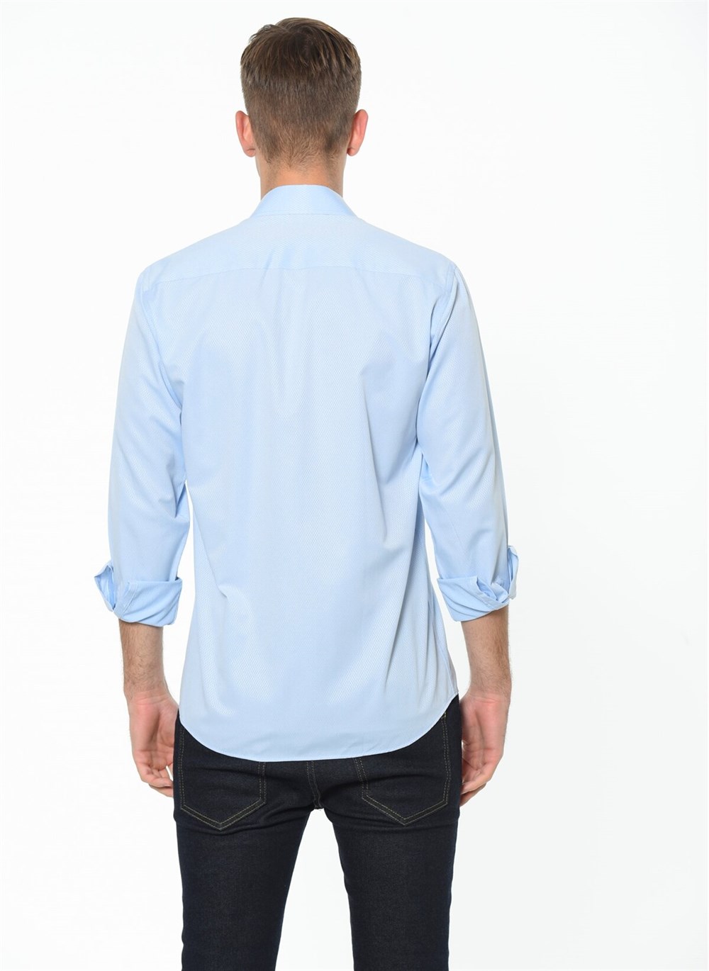 G675 DEWBERRY MEN'S SHIRT-BLUE