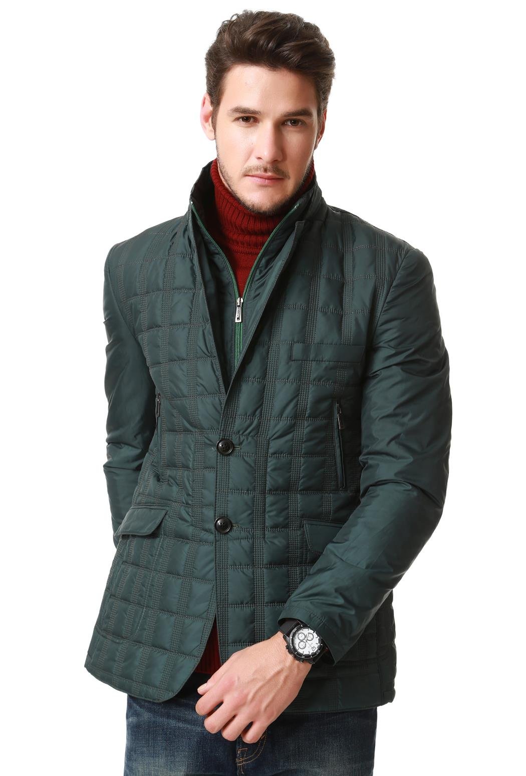 Zelený prešívaný kabát Dewberry