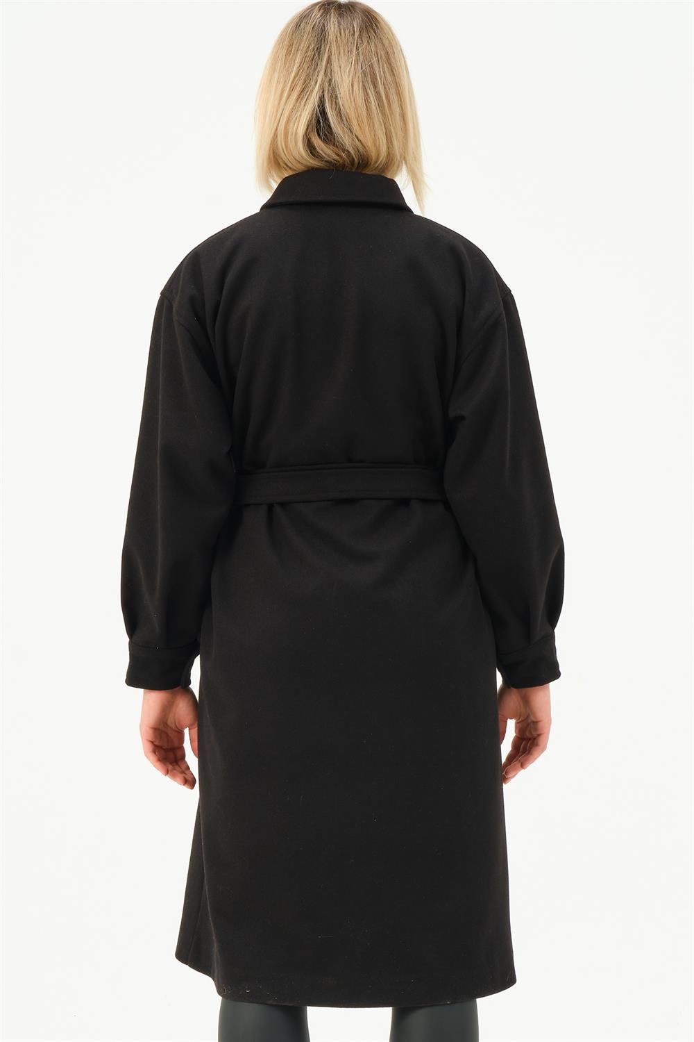 Z6777 DEWBERRY WOMEN'S COAT-BLACK