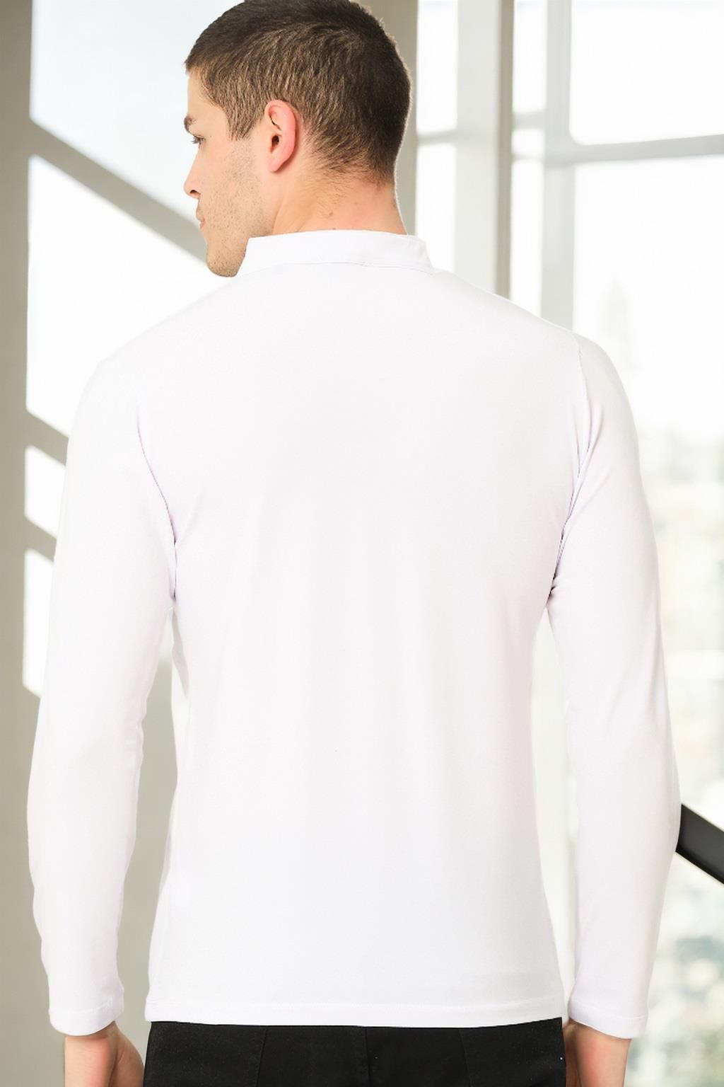 V4009 DEWBERRY MEN'S SWEATSHIRT-WHITE 1