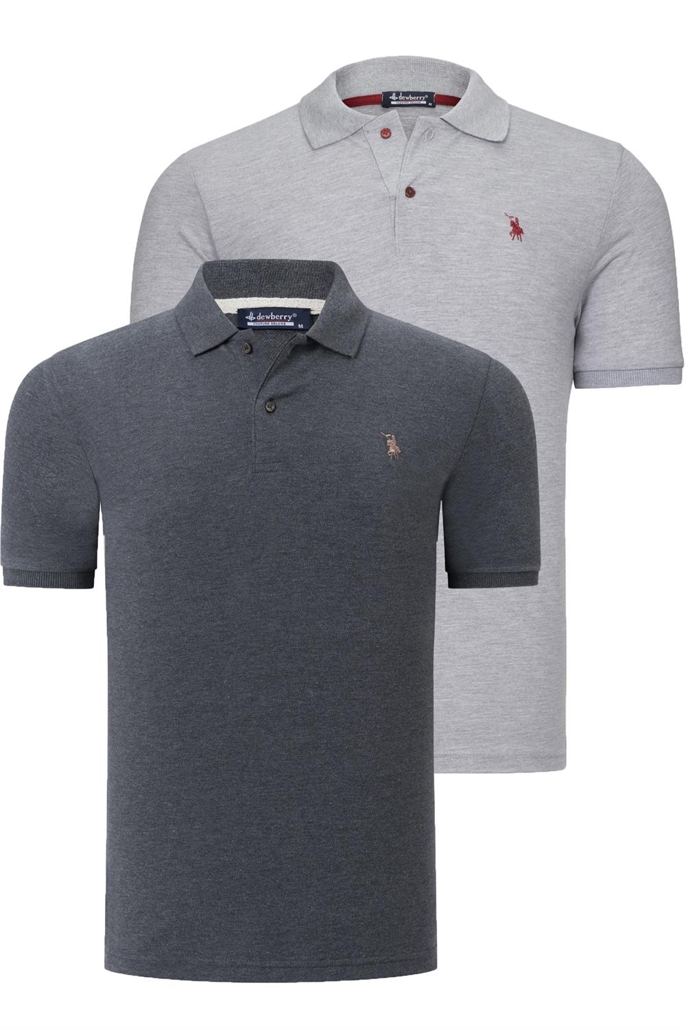 Tricou polo de barbati, dewberry