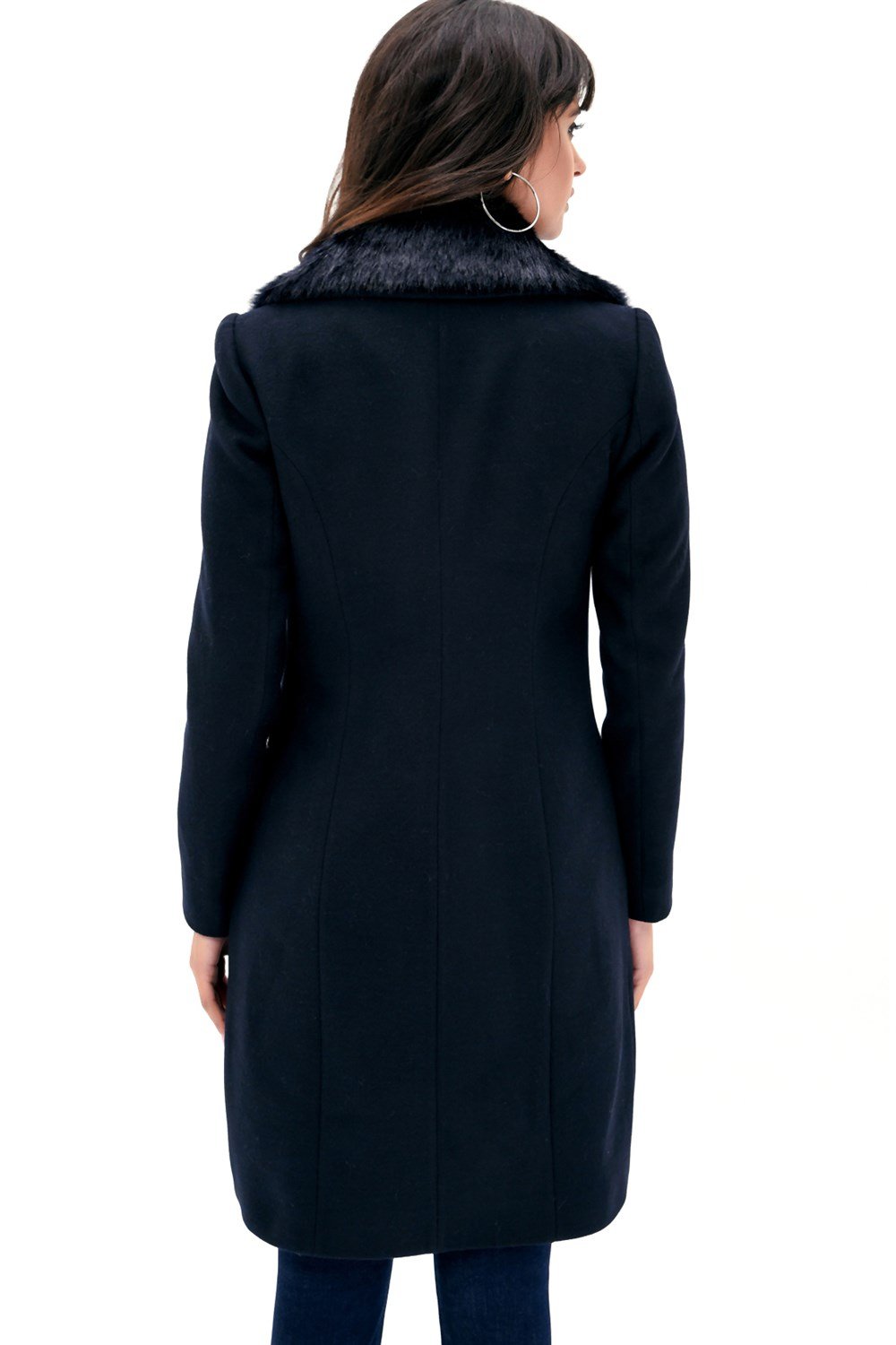 Z6643 DEWBERRY WOMEN'S COAT-NAVY