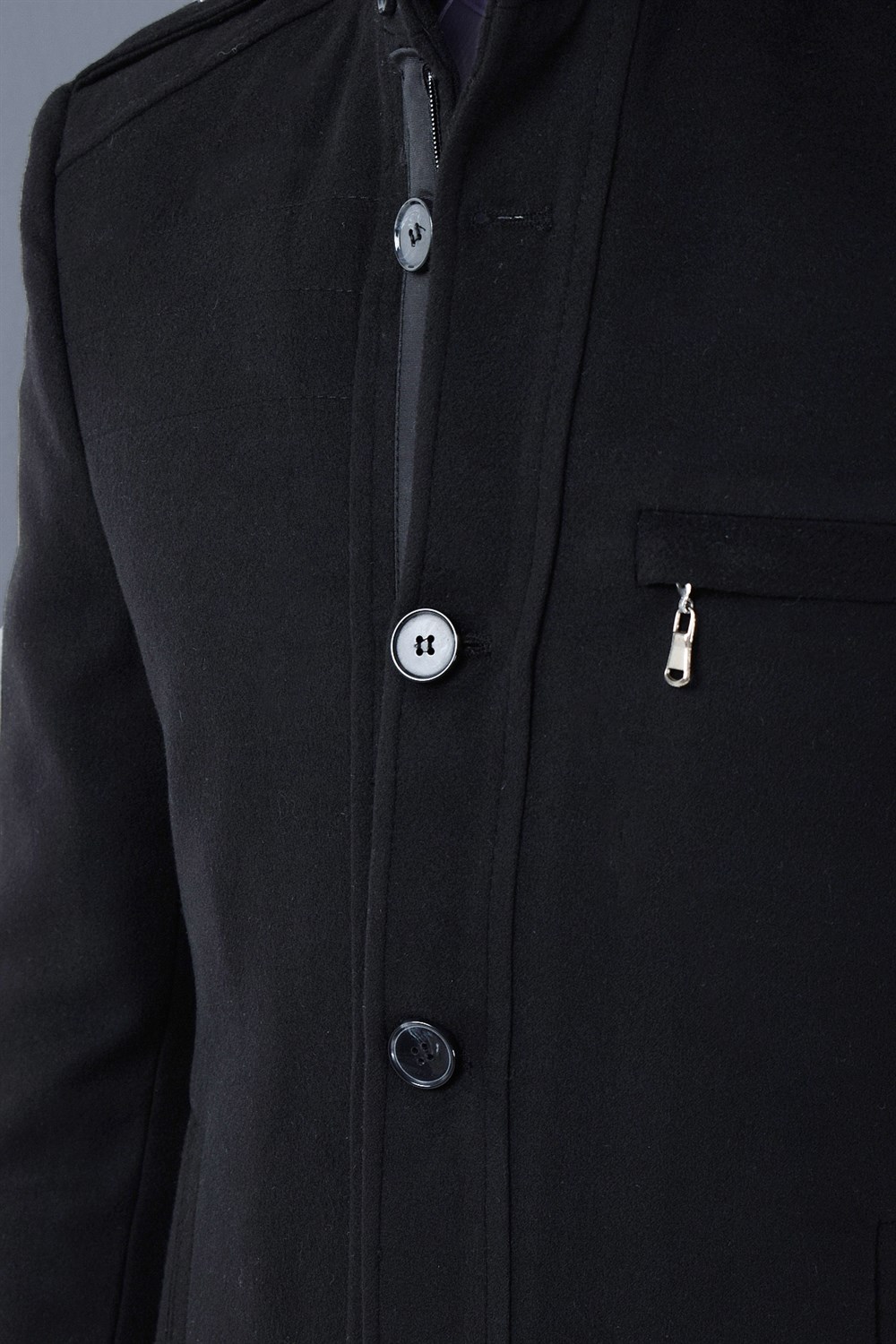 PLT8378 DEWBERRY MEN&#039;S COAT-BLACK