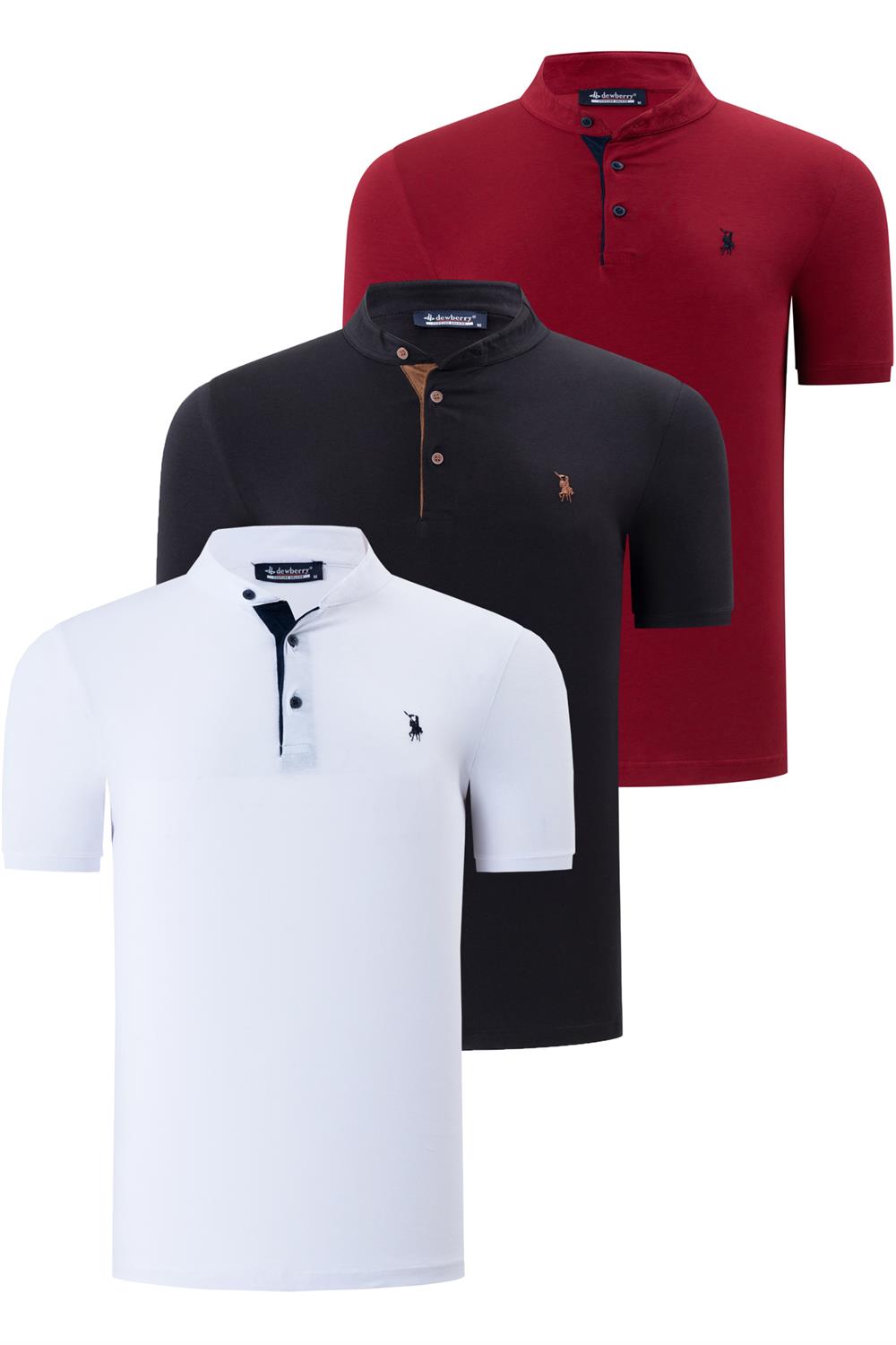 Tricou polo bărbați dewberry