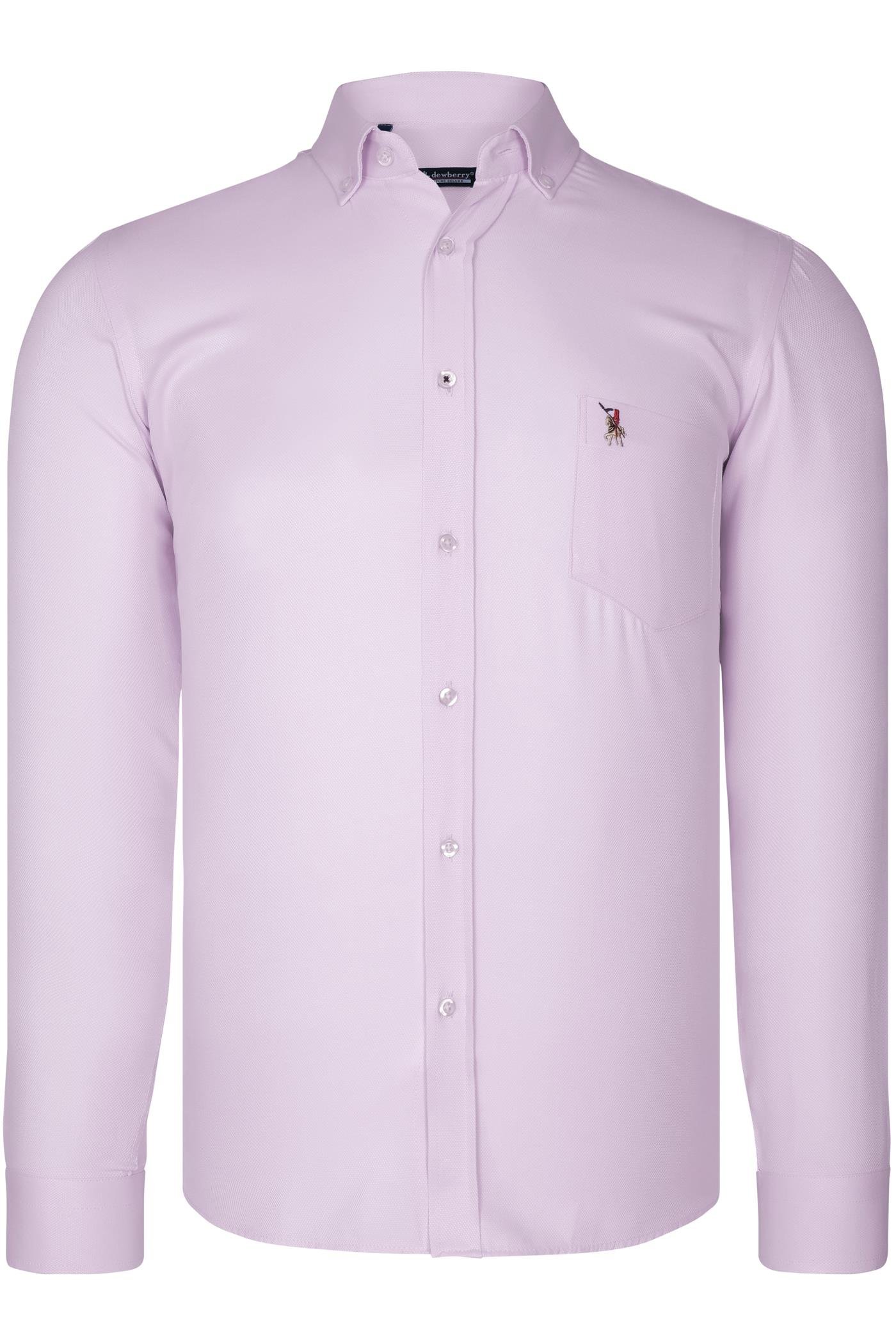 G985 DEWBERRY MEN&#039;S SHIRT-PINK