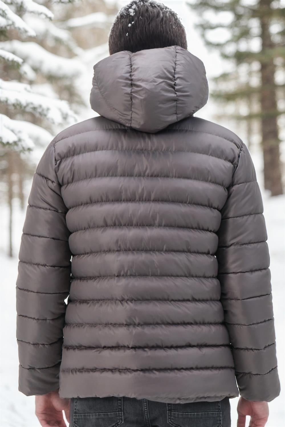 M8658 DEWBERRY MEN'S COAT-DARK ANTHRACITE