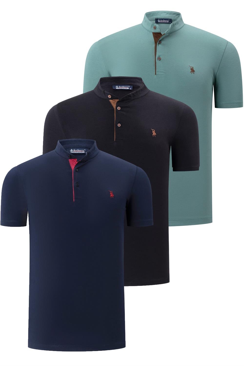Tricou polo bărbați dewberry