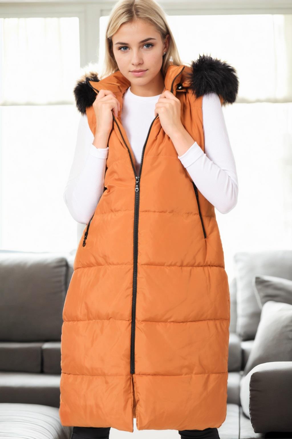 Z9741 DEWBERRY WOMEN'S VEST-TABA