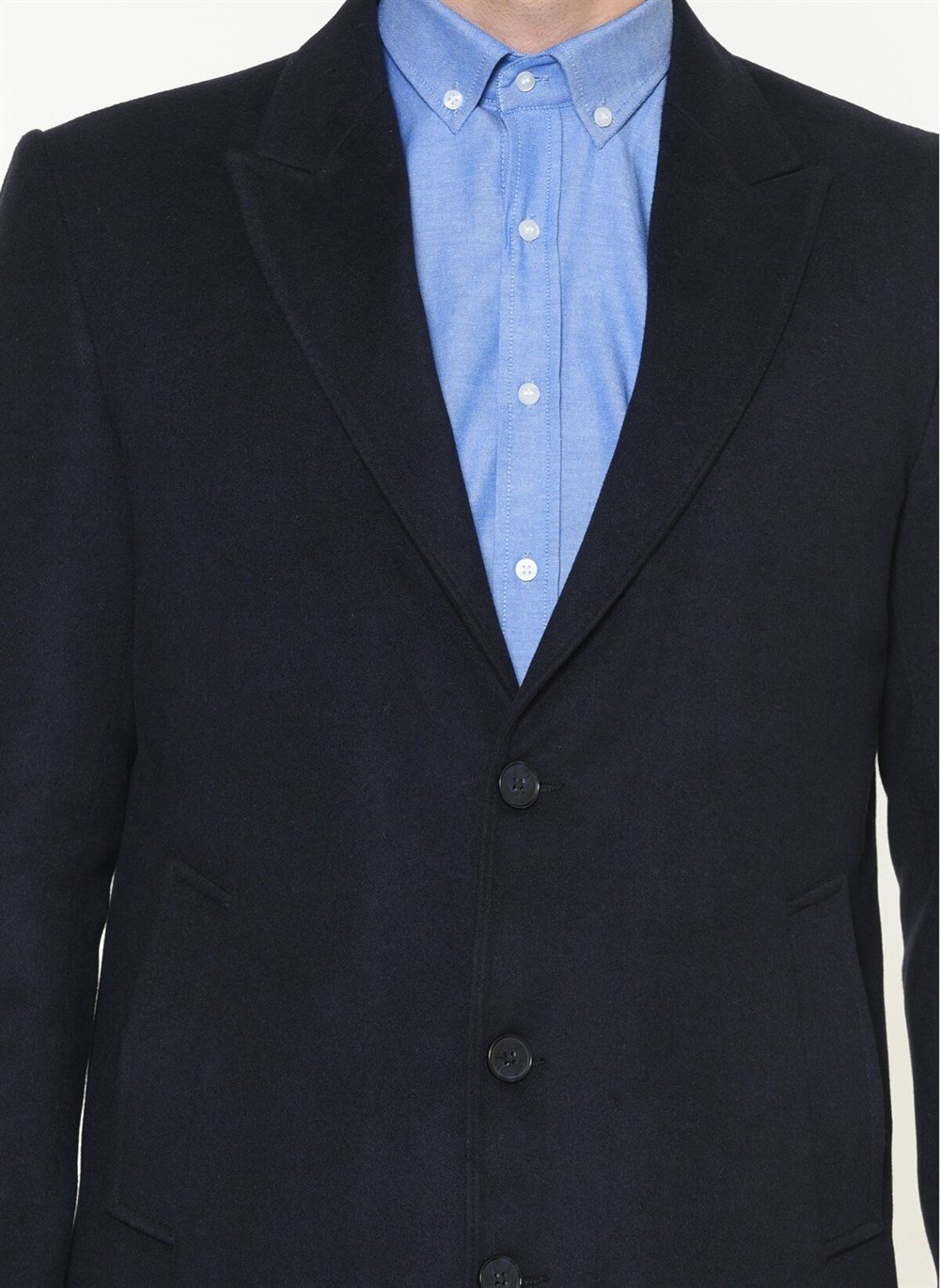 PLT8390 DEWBERRY MEN'S COAT-NAVY BLUE