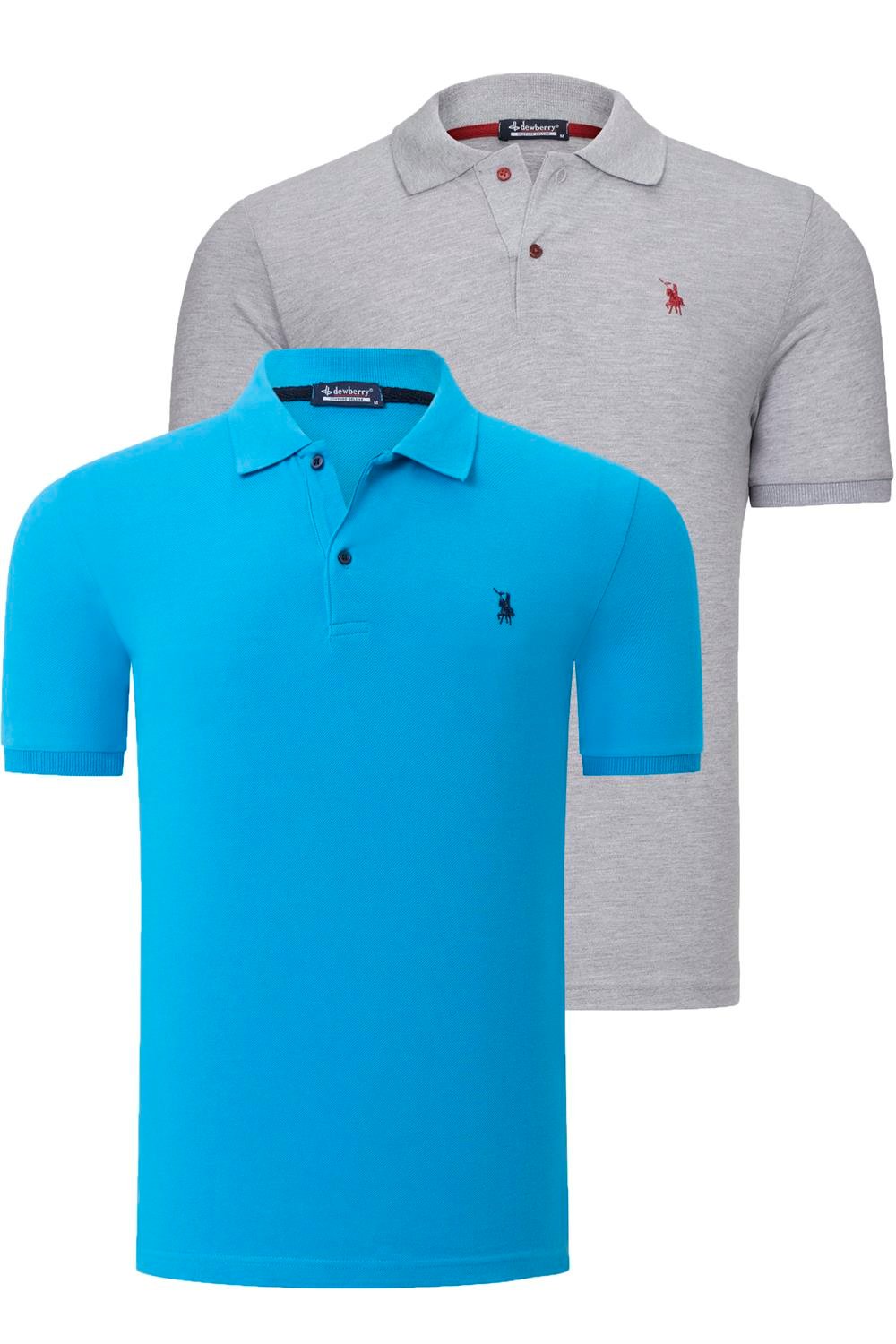 Tricou polo de barbati, dewberry