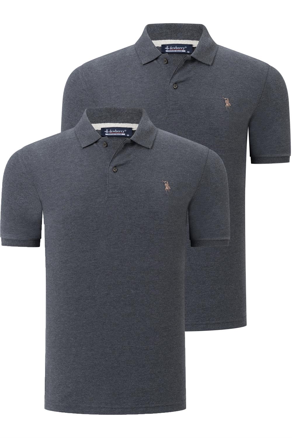 Tricou polo de barbati, dewberry
