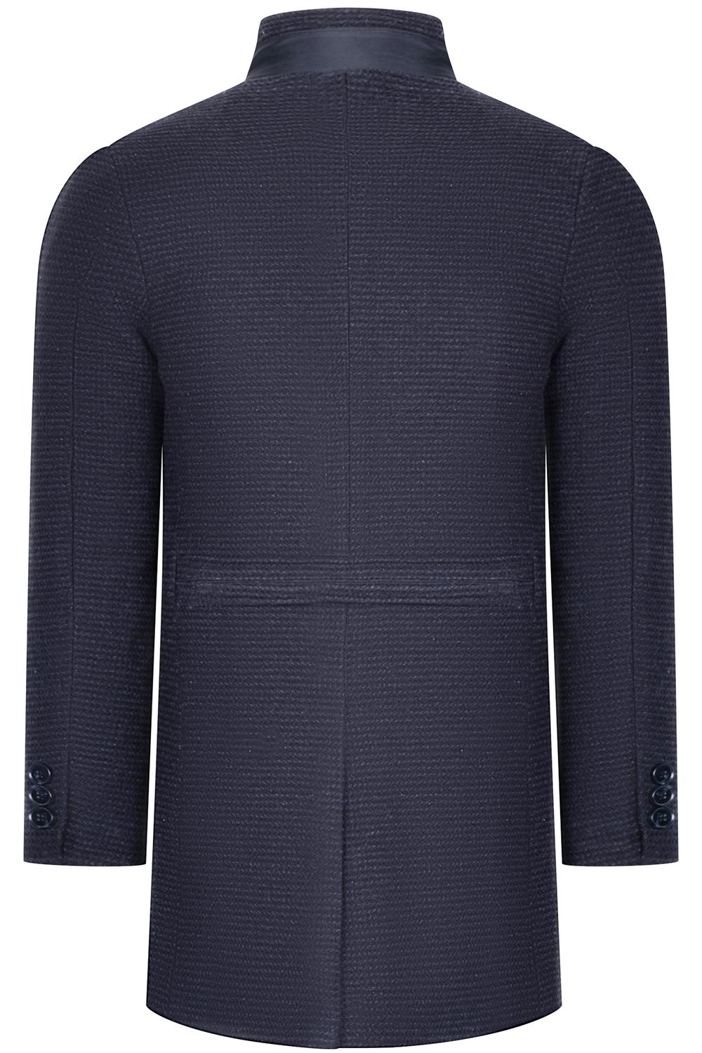 PLT8367 DEWBERRY MEN&#039;S COAT-DARK FLAT ANTHRACITE