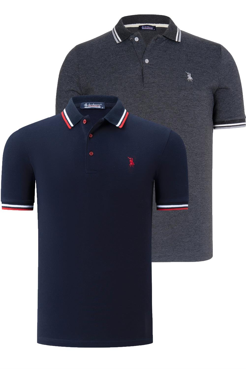Tricou polo de barbati, dewberry