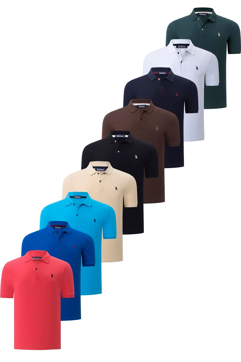 Tricou polo de barbati, dewberry