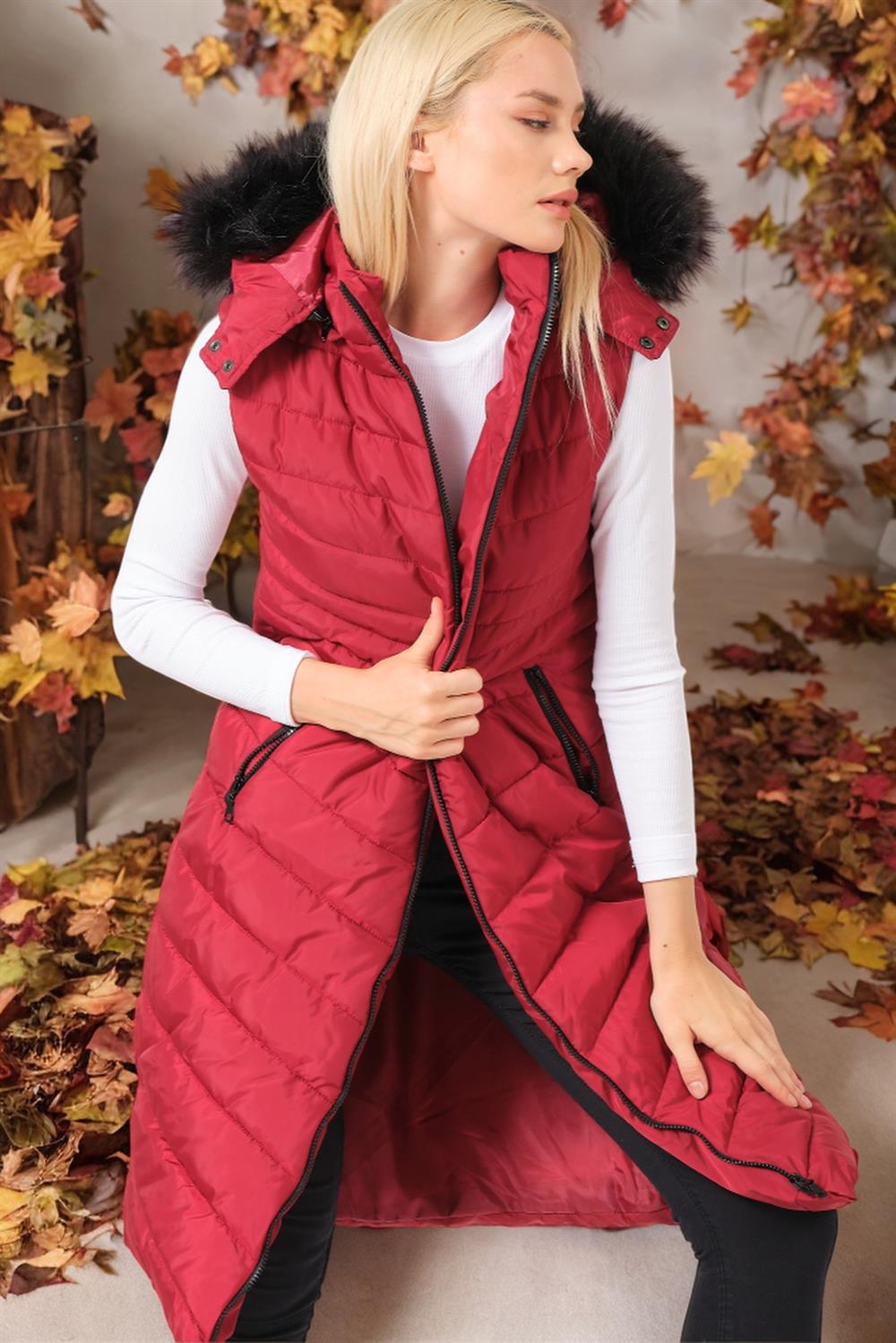 Women's vest dewberry