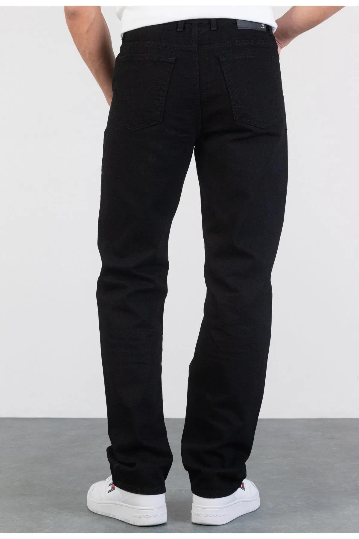 52334 Dewberry Baggy Fit Relaxed Cut Hlt Loose Mens Jeans-BLACK
