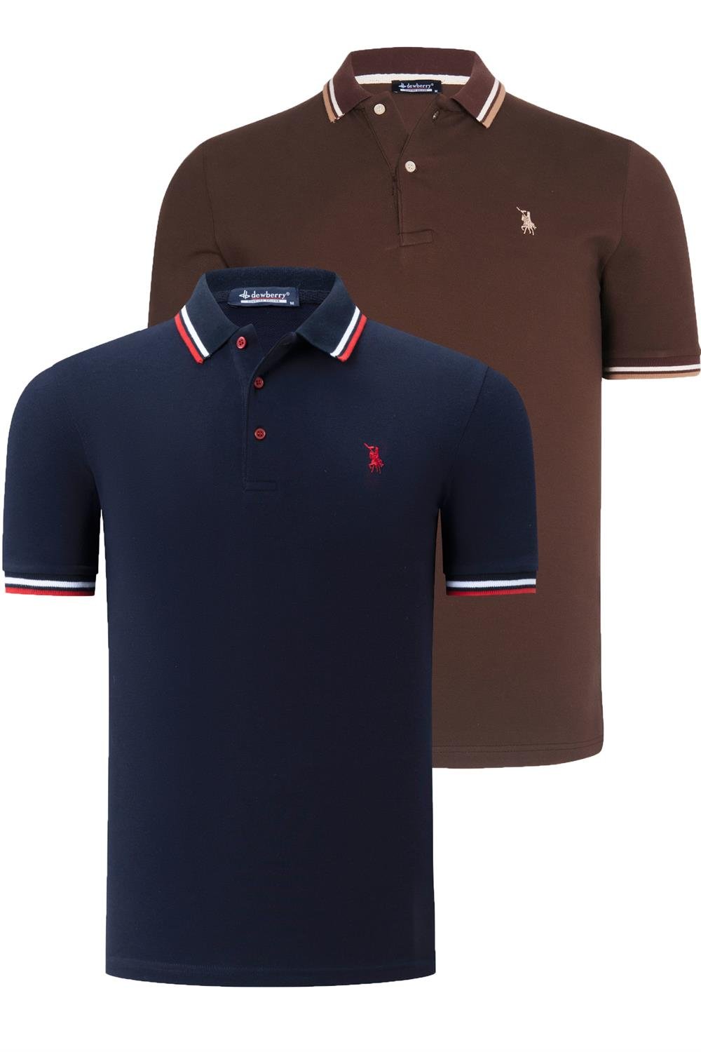 Tricou polo de barbati, dewberry